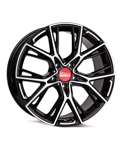 MAM B4  BLACK FRONT POLISH 8,5x19 5/120 ET50 Alésage 65,1