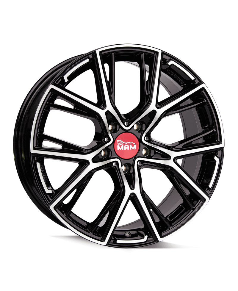 MAM B4  BLACK FRONT POLISH 8,5x19 5/120 ET50 Alésage 65,1