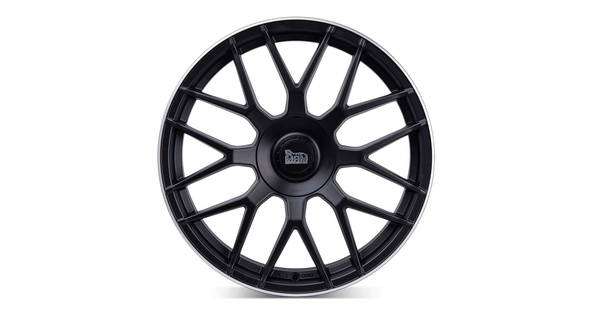 MAM GT1 MATT BLACK LIP POLISH 8,5x20 5/112 ET45 Alésage 66,6