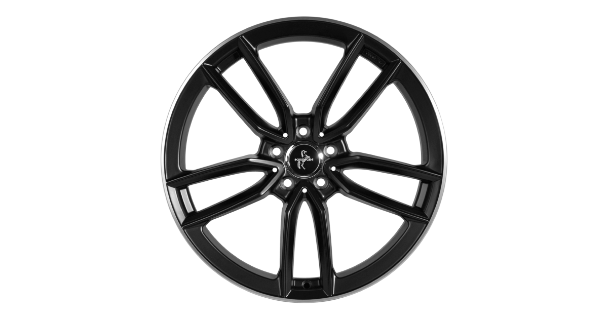 KESKIN KT21 Elegance MATT BLACK LIP POLISH 8x18 5/112 ET45 Alésage 66,6