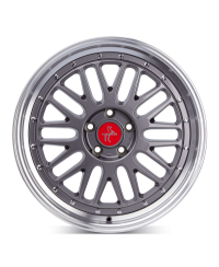 KESKIN KT22 Retro TITAN GREY LIP POLISH 8,5x20 5/112 ET45 Alésage 72,6