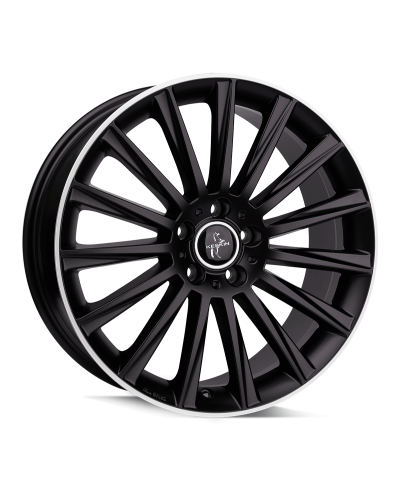 KESKIN KT18 Turbo MATT BLACK LIP POLISH 10x22 5/130 ET58 Alésage 84,1