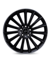 KESKIN KT18 Turbo MATT BLACK LIP POLISH 10x22 5/130 ET58 Alésage 84,1