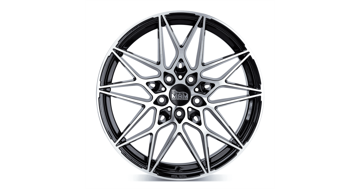 MAM B2 BLACK FRONT POLISH 8,5x20 5/120 ET35 Alésage 72,6