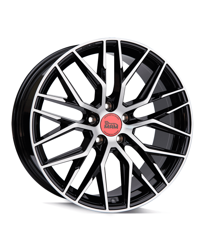 MAM RS4 BLACK FRONT POLISH 8x18 5/ 108 ET45 ,Alésage 72.6