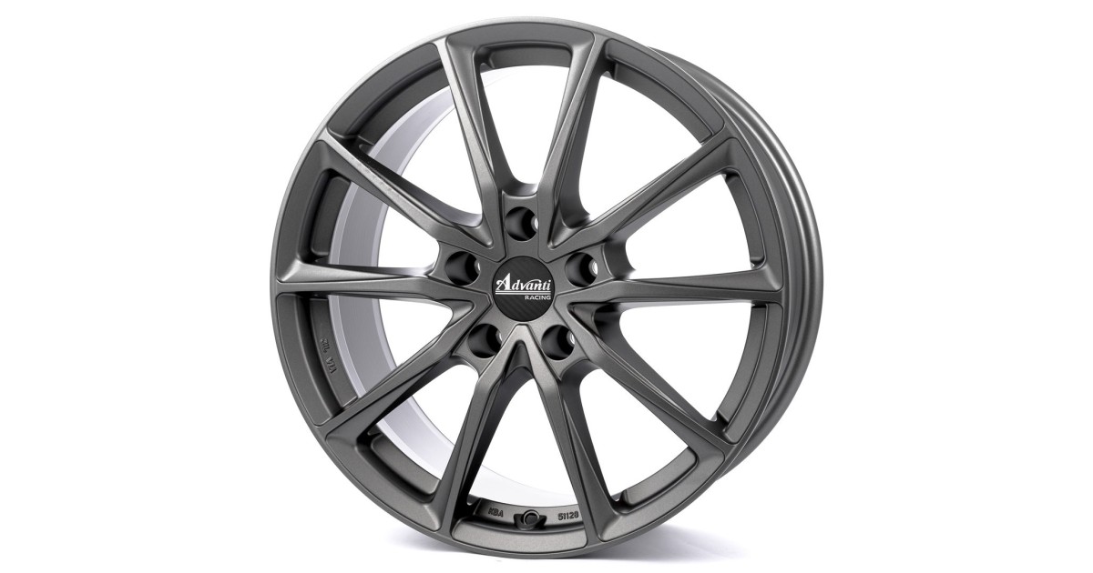 Jante Alu OXXO CENTURIO DARK MATT Gun métal (ADV15) 8,5x19 5x112 ET48 , Alésage 66.6