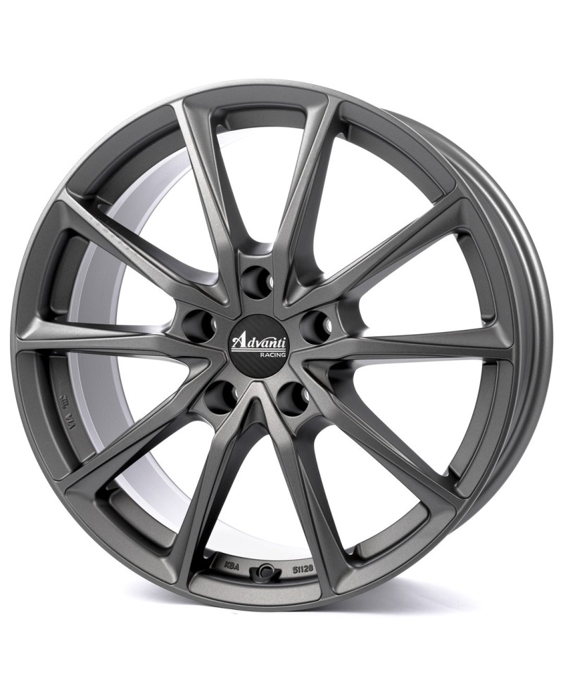 Jante Alu OXXO CENTURIO DARK MATT Gun métal (ADV15) 8x18 5x100 ET40 , Alésage 63.4