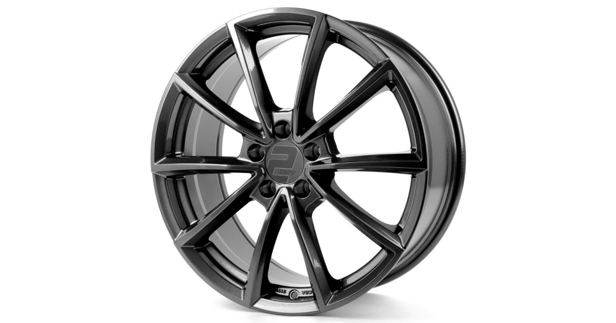 Jante ALU, Wheelworld - 2DRV WH28 DGM+ Dark Gunmetal lackiert (Anthracite), 8X19 5/112 ET45, Alésage 66.6