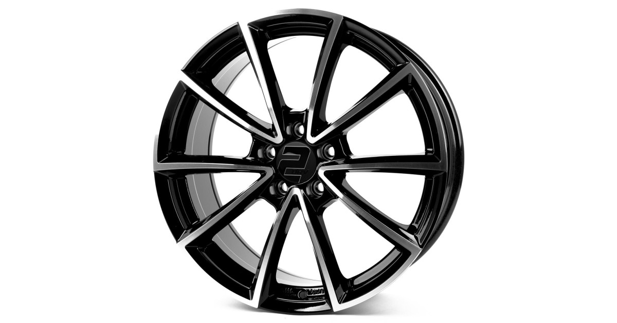 Jante ALU, Wheelworld - 2DRV WH28 SP+  Noir Face Polie, 8X18 5/112 ET35, Alésage 66.6