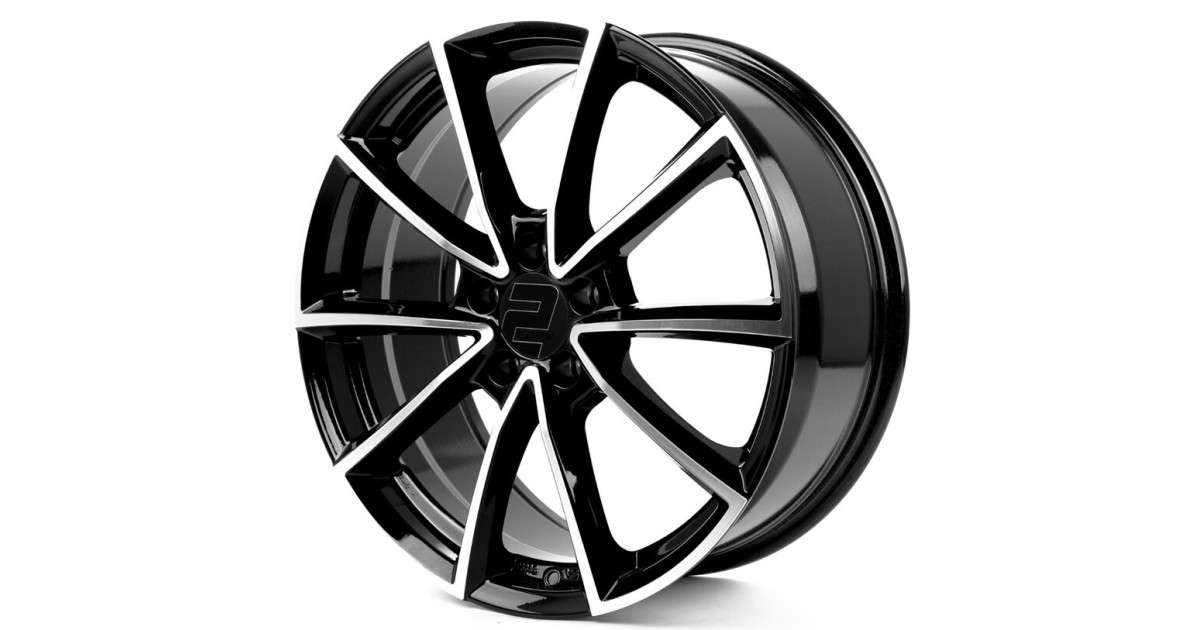 Jante ALU, Wheelworld - 2DRV WH28 SP+  Noir Face Polie, 8X18 5/112 ET35, Alésage 66.6