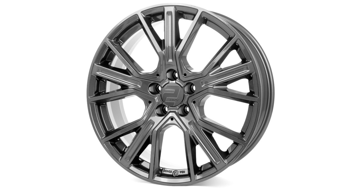 Jante ALU, Wheelworld - 2DRV WH34 DGM+ Dark Gunmetal (Anthracite foncé), 8X19 5/112 ET48, Alésage 66.6