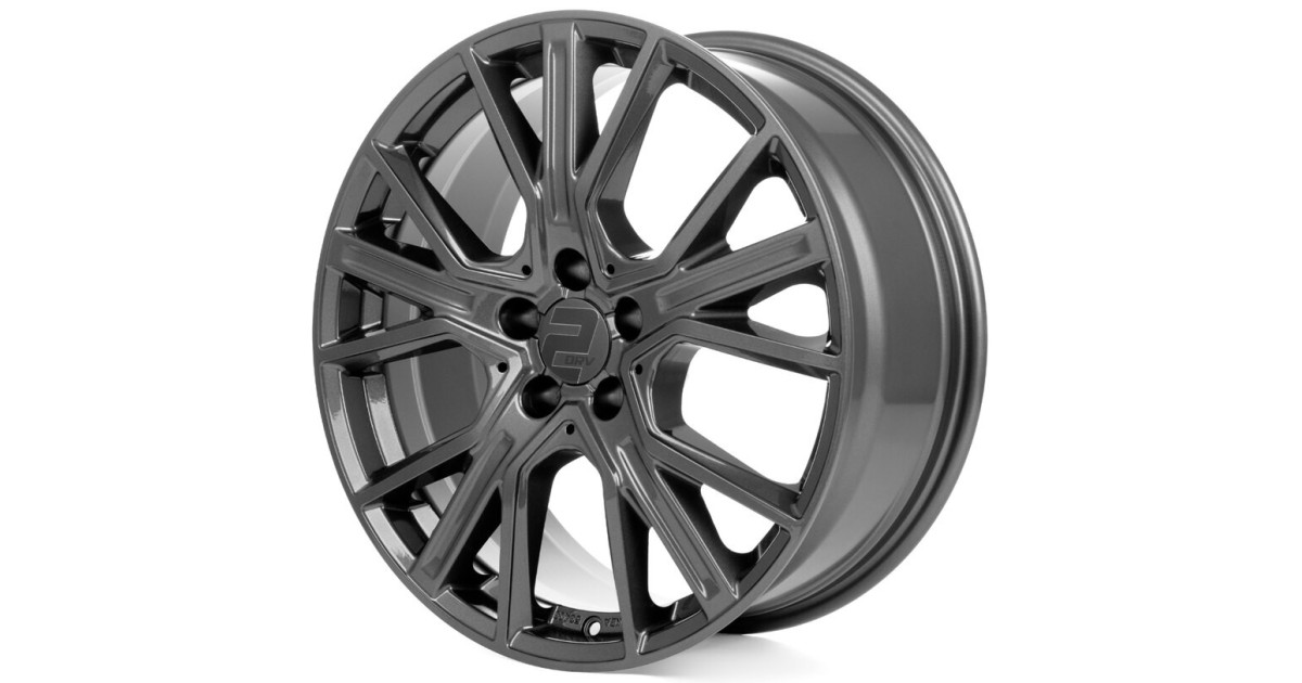 Jante ALU, Wheelworld - 2DRV WH34 DGM+ Dark Gunmetal (Anthracite foncé), 8X19 5/112 ET48, Alésage 66.6