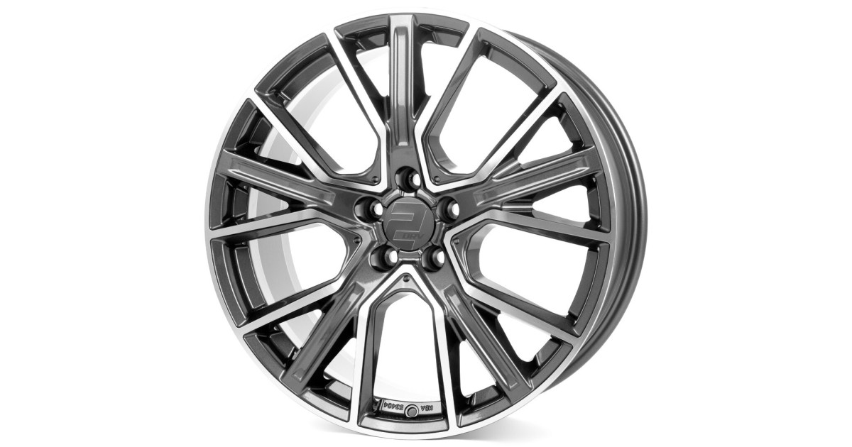 Jante ALU, Wheelworld - 2DRV WH34 DGPM+ Dark Gunmetal (Anthracite foncé Face polie), 8X18 5/112 ET36, Alésage 66.6