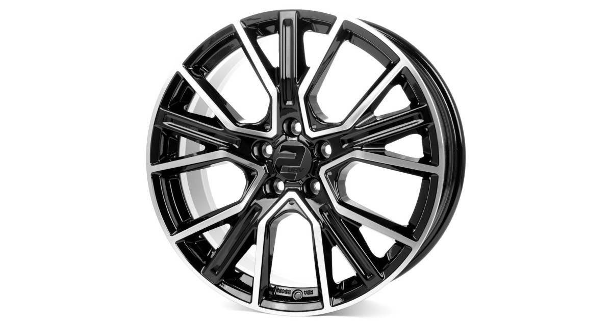 Jante ALU, Wheelworld - 2DRV WH34 SP+ ,Noir Face polie, 7.5X17 5/112 ET35, Alésage 66.6
