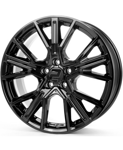 Jante ALU, Wheelworld - 2DRV WH34 SW+ ,Noir brillant laqué, 8X19 5/112 ET40, Alésage 66.6
