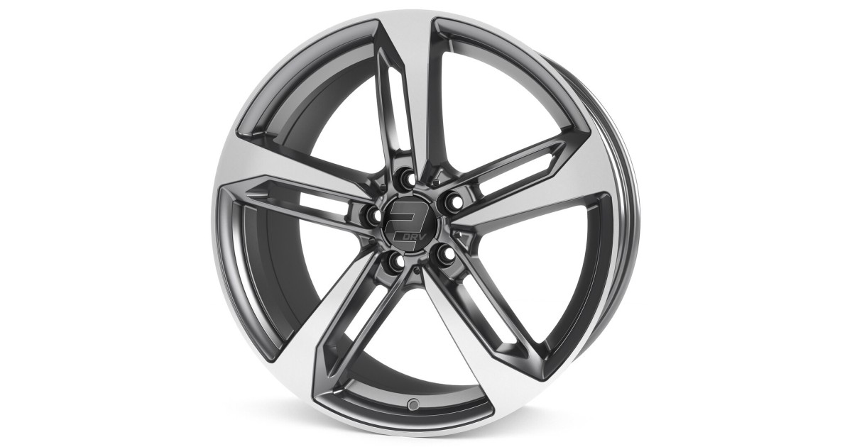 Jante ALU, Wheelworld - 2DRV WH36 DGMP+ Dark Gunmetal (Anthracite foncé laqué,Face polie) , 8X18 5/112 ET30, Alésage 66.6