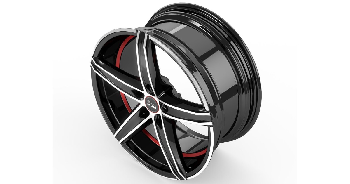 Jante ALU, MAM OX-18 BLACK FRONT POLISH RED INSIDE 5/108 ET45, Alésage 72.6