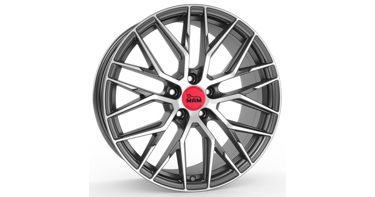 Jante ALU, MAM RS4 GUN METAL BRUSHED 8.5x20 5/114.3 ET45, Alésage 72.6