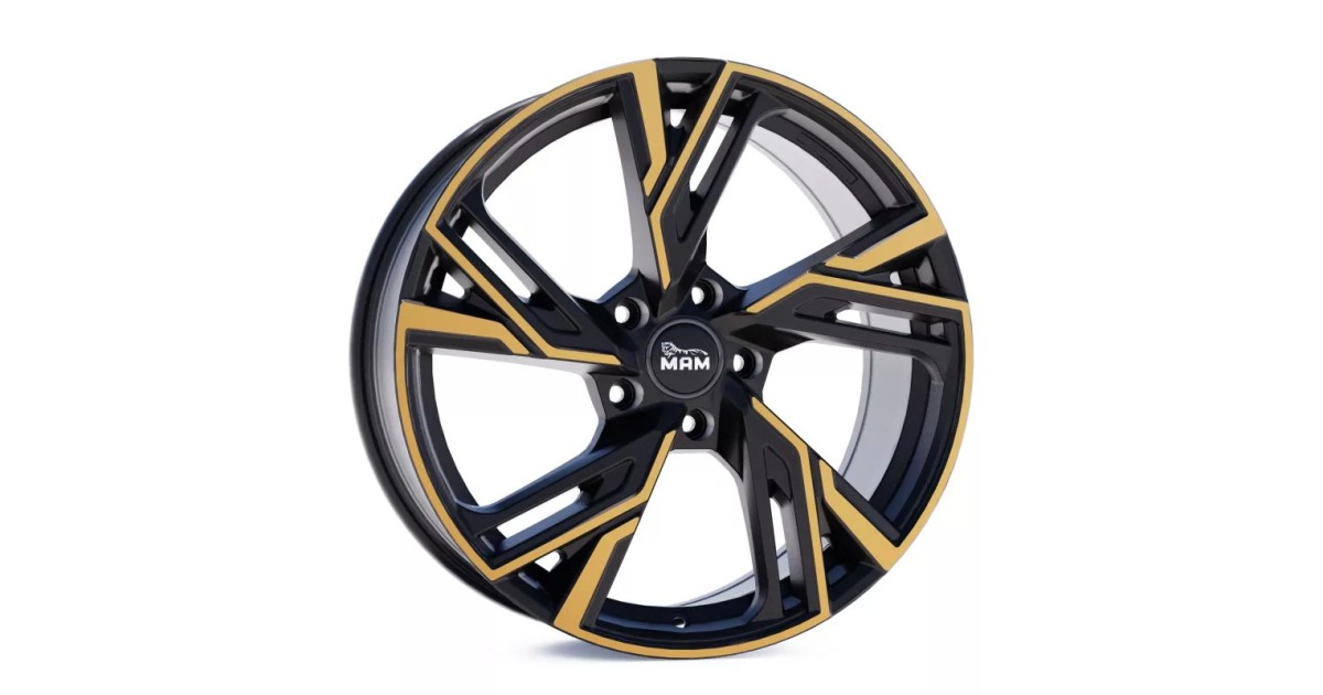 Jante ALU, MAM RS5 MATT BLACK FRONT COPPER 8x18 5/100 ET38, Alésage 63.4