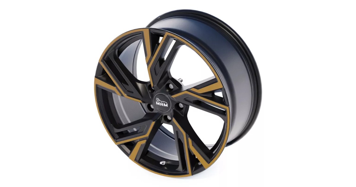 Jante ALU, MAM RS5 MATT BLACK FRONT COPPER 8x18  5/112 ET30, Alésage 66.5
