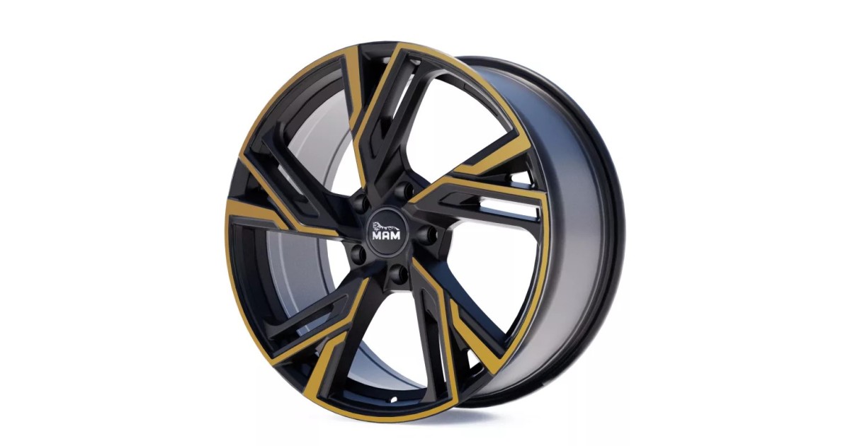 Jante ALU, MAM RS5 MATT BLACK FRONT COPPER 8.5x19 5/120 ET35, Alésage 72.6