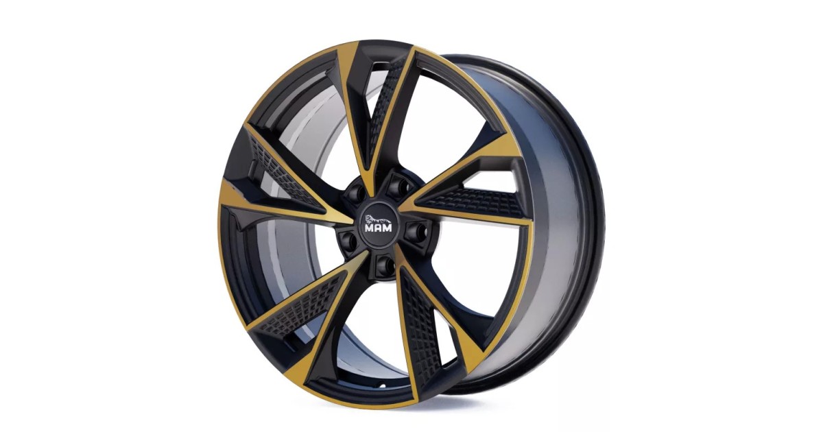 Jante ALU, MAM RS6 MATT BLACK FRONT COPPER 8.5x19 5/112 ET45, Alésage 72.6