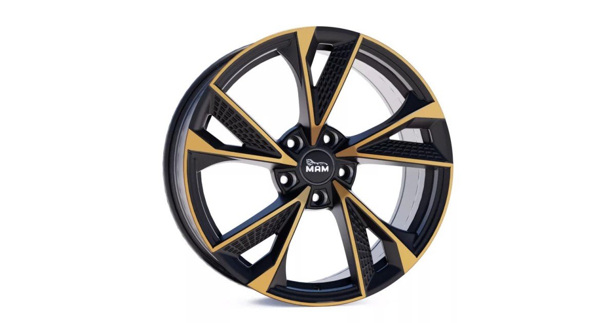 Jante ALU, MAM RS6 MATT BLACK FRONT COPPER 8x18 5/120 ET35, Alésage 72.6