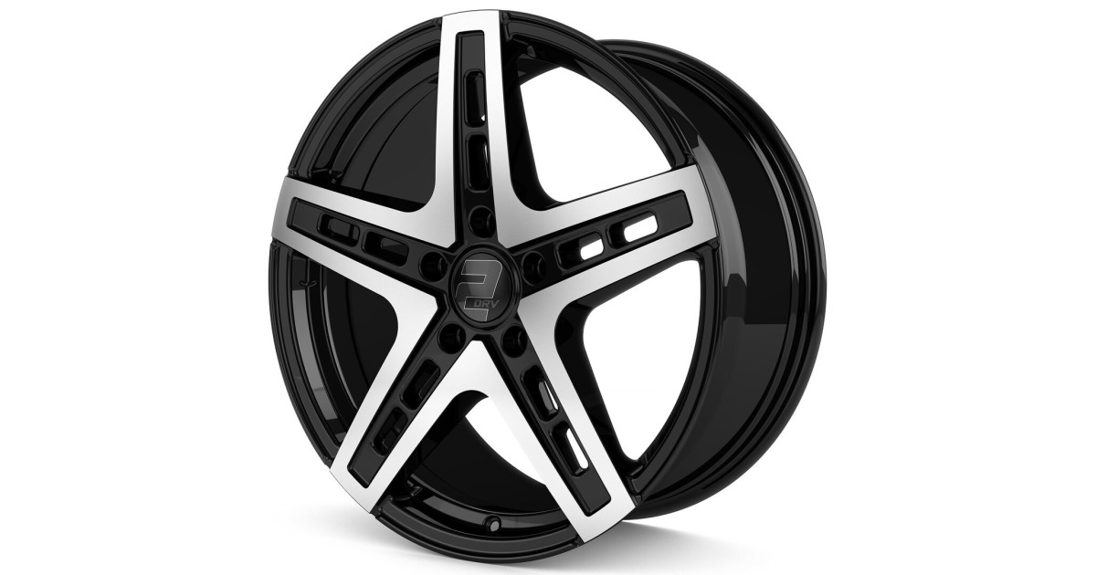 Jante ALU, Wheelworld - 2DRV WH38 SP+  Noir / Face polie, 9X20 5/112 ET35, Alésage 66.6
