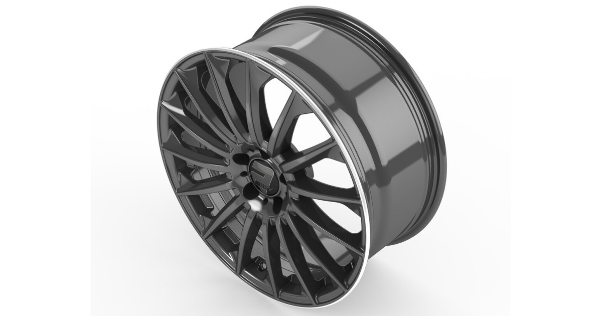Jante ALU, Wheelworld - 2DRV WH39/DGM+-ML+  Anthracite foncé laqué / Bord poli , 8.5X19 5/112 ET45, Alésage 66.6