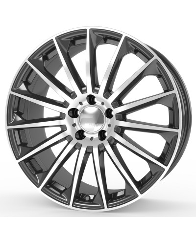 Jante ALU, Wheelworld - 2DRV WH39 DGMP+ Anthracite Foncé / Face polie, 8.5X19 5/112 ET35, Alésage 66.6