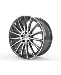 Jante ALU, Wheelworld - 2DRV WH39 DGMP+ Anthracite Foncé / Face polie, 8.5X19 5/112 ET35, Alésage 66.6