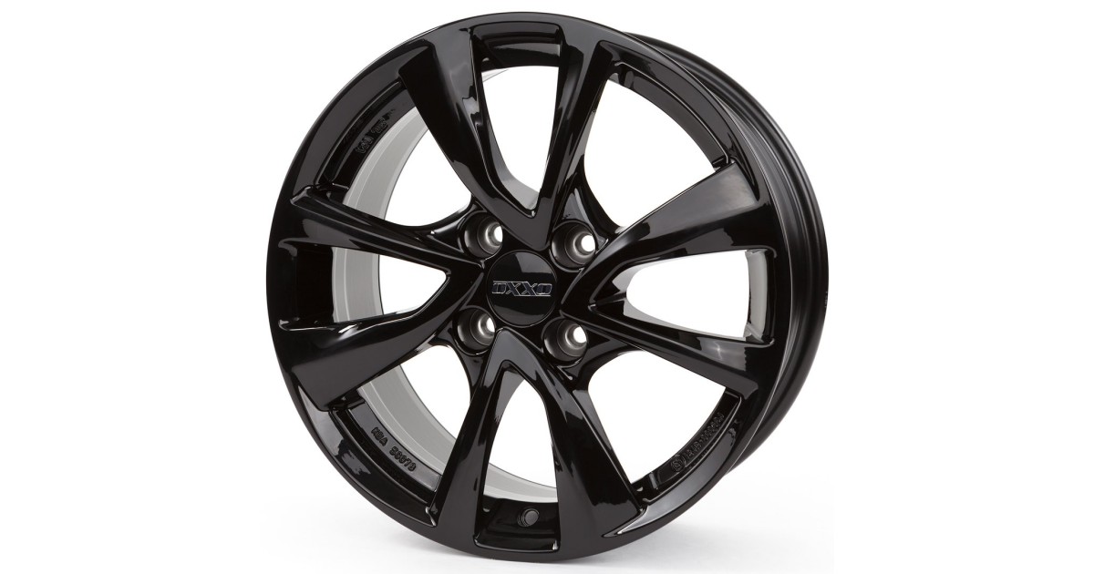 Jante Alu OXXO OBERON 4 BLACK (OX07) 6x15 4x100 ET47 , Alésage 54.1