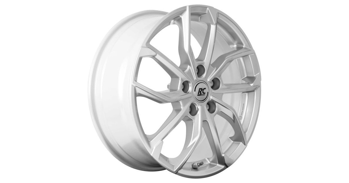 Jante Alu RC Design RC34 argent métal (KS) 7x19 5x108 ET38 , Alésage 65.1