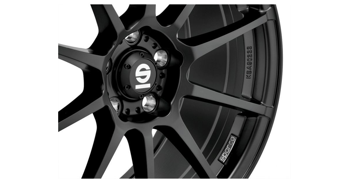 Jante ALU SPARCO ASSETTO GARA NOIR MAT , 8.5X20 5/112 ET35, Alésage 73.1