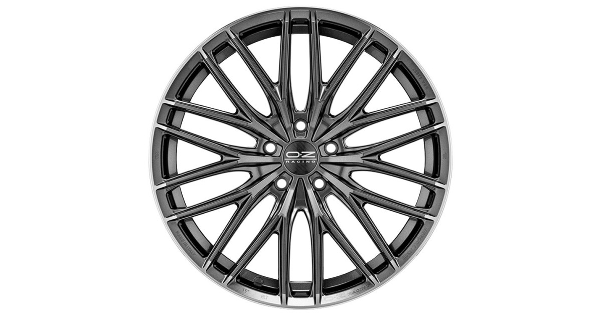 Jante ALU, OZ Gran Turismo HLT Star Graphite Diamond Lip, 9.5X20 5/112 ET25, Alésage 75