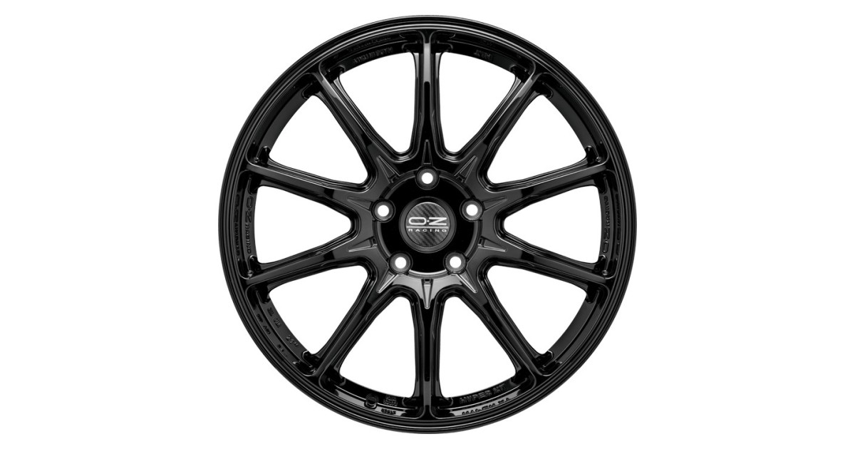 Jante ALU, OZ HYPER XT HLT GLOSS BLACK, 9X21 5/108 ET38, Alésage 75