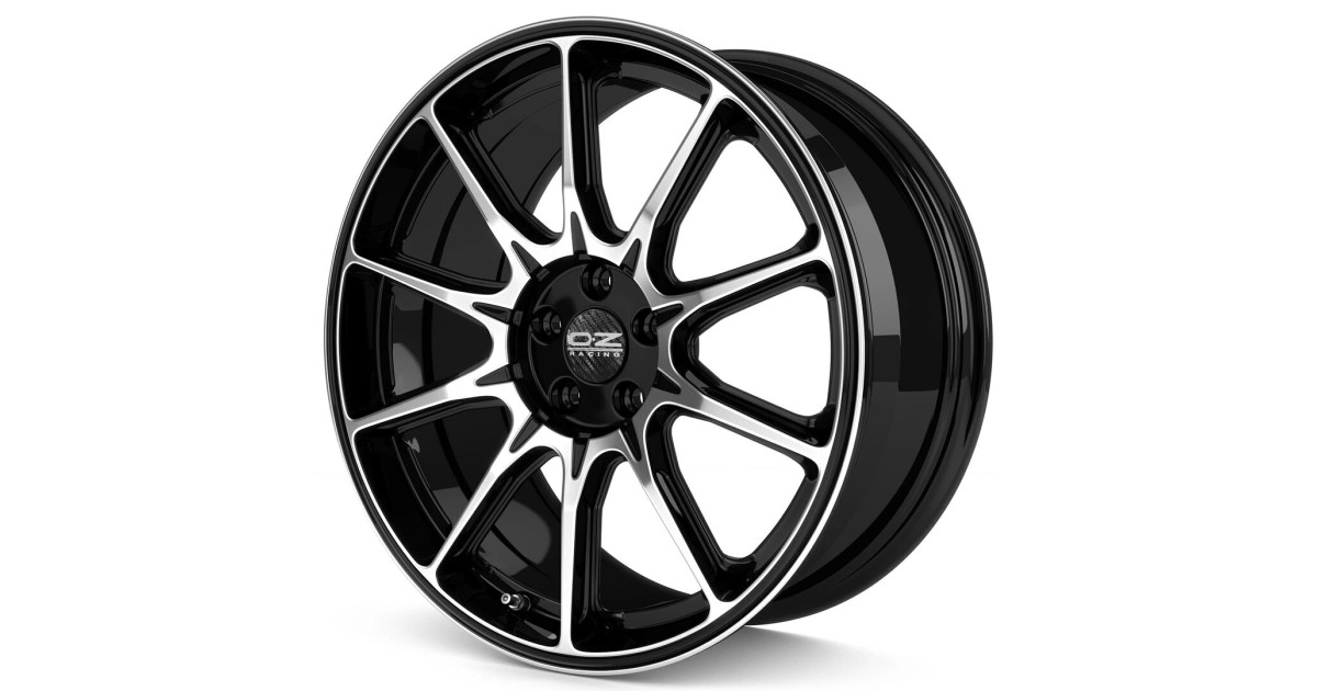 Jante ALU, OZ Hyper XT HLT Gloss Black Diamond Cut, 11X22 5/120 ET38, Alésage 79