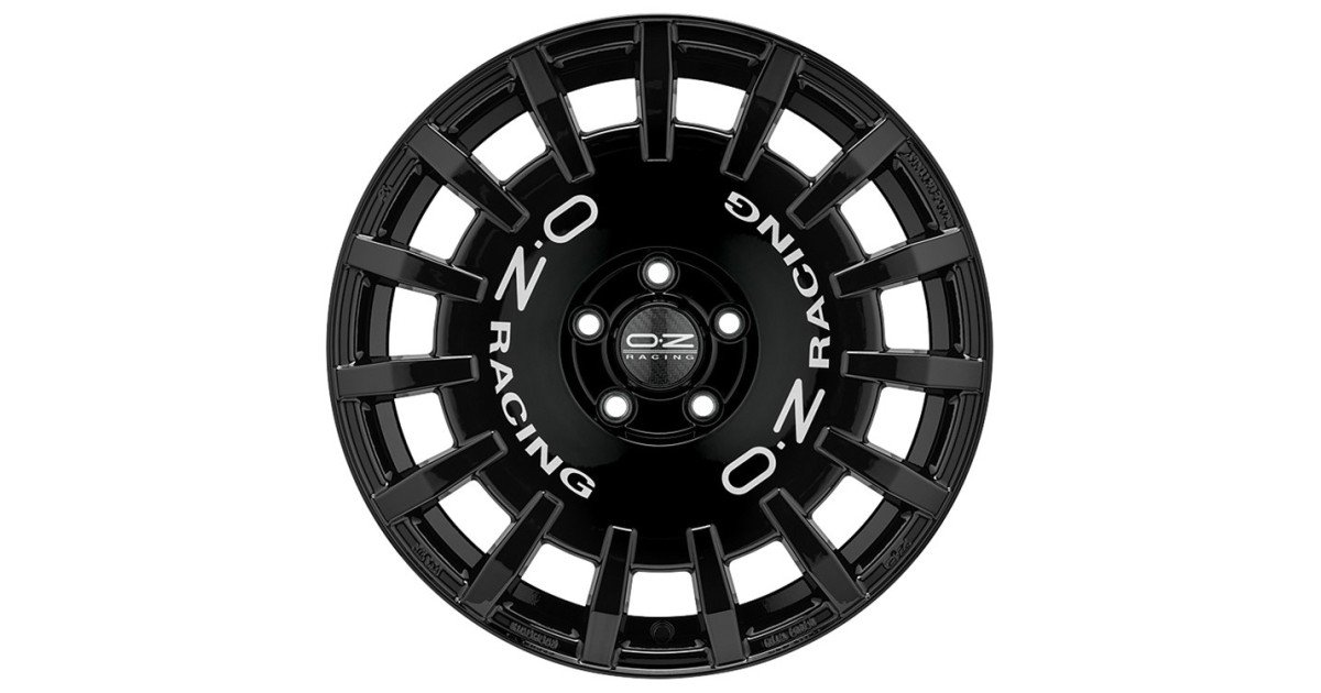 Jante ALU, OZ Rally Racing GLOSS BLACK+SILVER LETTER, 8X17 5/100 ET35, Alésage 68