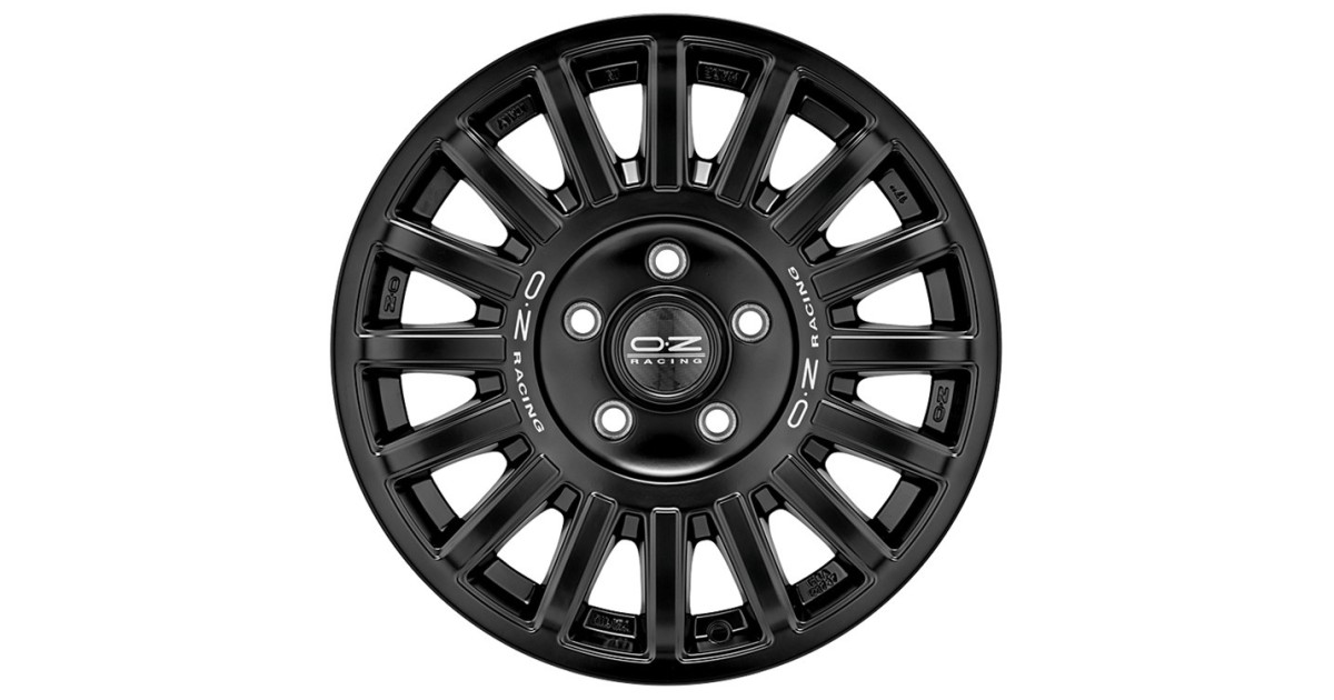 Jante ALU OZ RALLY RAID MATT BLACK + SILVER LETTERING,, 8X17 6/139.7 ET25, Alésage 106.1