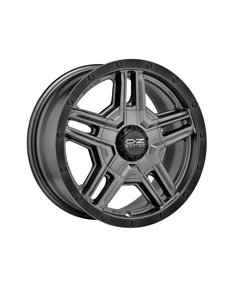 Jante ALU, OZ RALLY ADVENTURE MATT GRAPHITE BLACK LIP, 8X17 5/120 ET35, Alésage 65.06