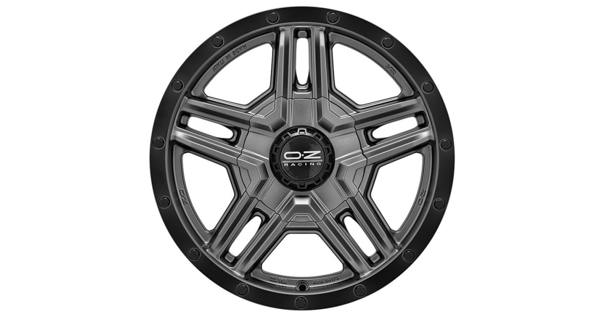 Jante ALU, OZ RALLY ADVENTURE MATT GRAPHITE BLACK LIP, 8X17 6/130 ET45, Alésage 84.1
