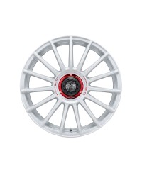 Jante ALU, OZ SUPERTURISMO WRC RACE WHITE RED LETTERING, 6X14 4/108 ET15, Alésage 65.06
