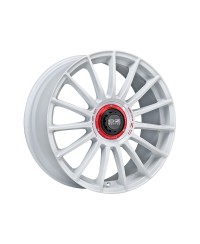 Jante ALU, OZ SUPERTURISMO WRC RACE WHITE RED LETTERING, 6X14 4/108 ET15, Alésage 65.06