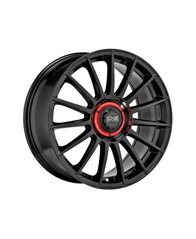 Jante ALU, OZ SUPERTURISMO EVOLUZIONE GLOSS BLACK + RED LETTERING, 8.5X19 5/108 ET45, Alésage 75