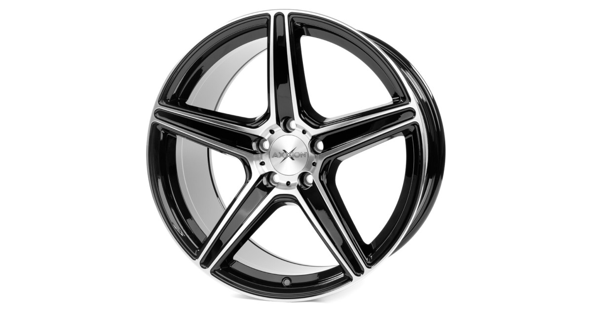 Jante ALU Axxion AX7 Noir, Face polie , 10.5X20 5/120 ET25, Alésage 76.9