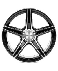 Jante ALU Axxion AX7 Noir, Face polie , 10.5X20 5/120 ET25, Alésage 76.9