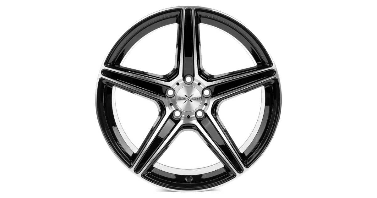 Jante ALU Axxion AX7 Noir, Face polie , 10.5X20 5/120 ET25, Alésage 76.9