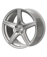 Jante ALU AXXION AX7 solid titanium argent laqué mat, 9X20 5/120 ET45, Alésage 65.10
