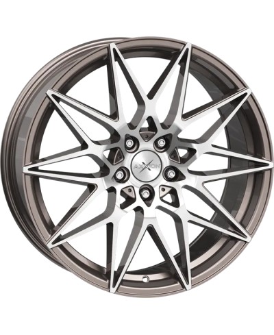 Jante ALU Axxion AX9 PGP+ platine gris poli brillant, 9X20 5/114.3 ET40, Alésage 72.9