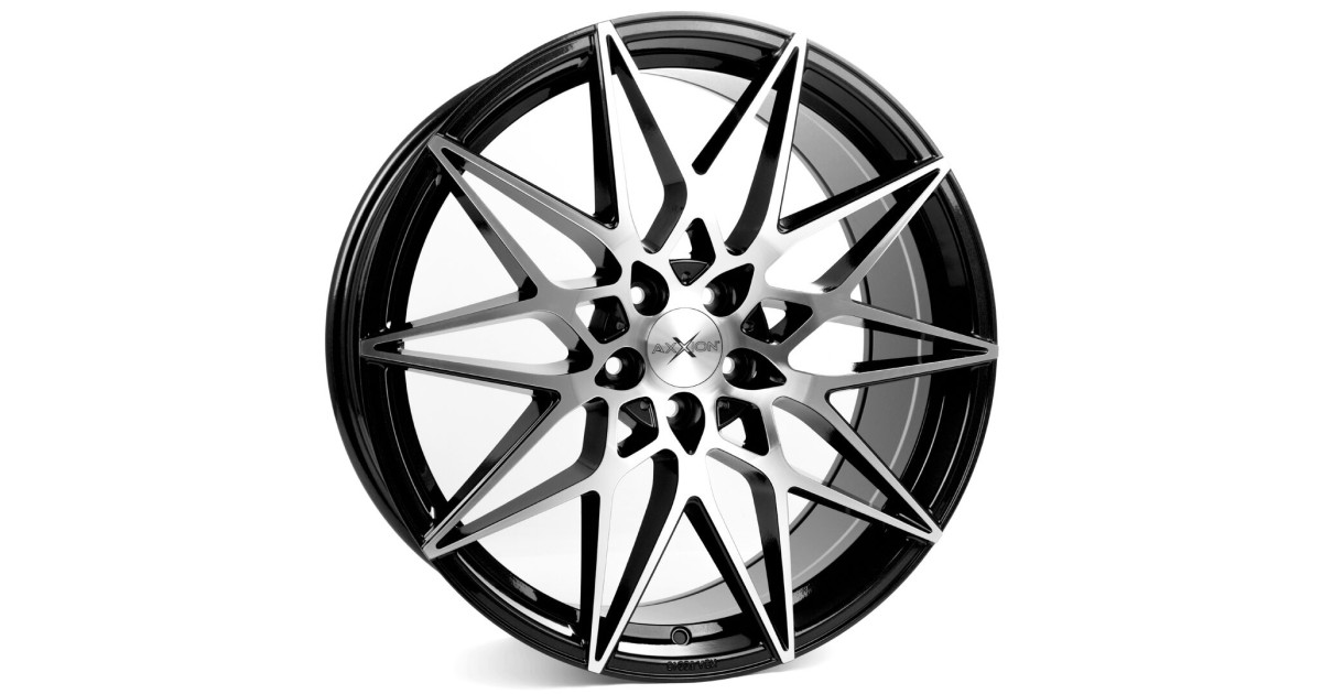 Jante ALU Axxion AX9 SP+  Noir, Face polie, 8.5X19 5/108 ET45, Alésage 72.60